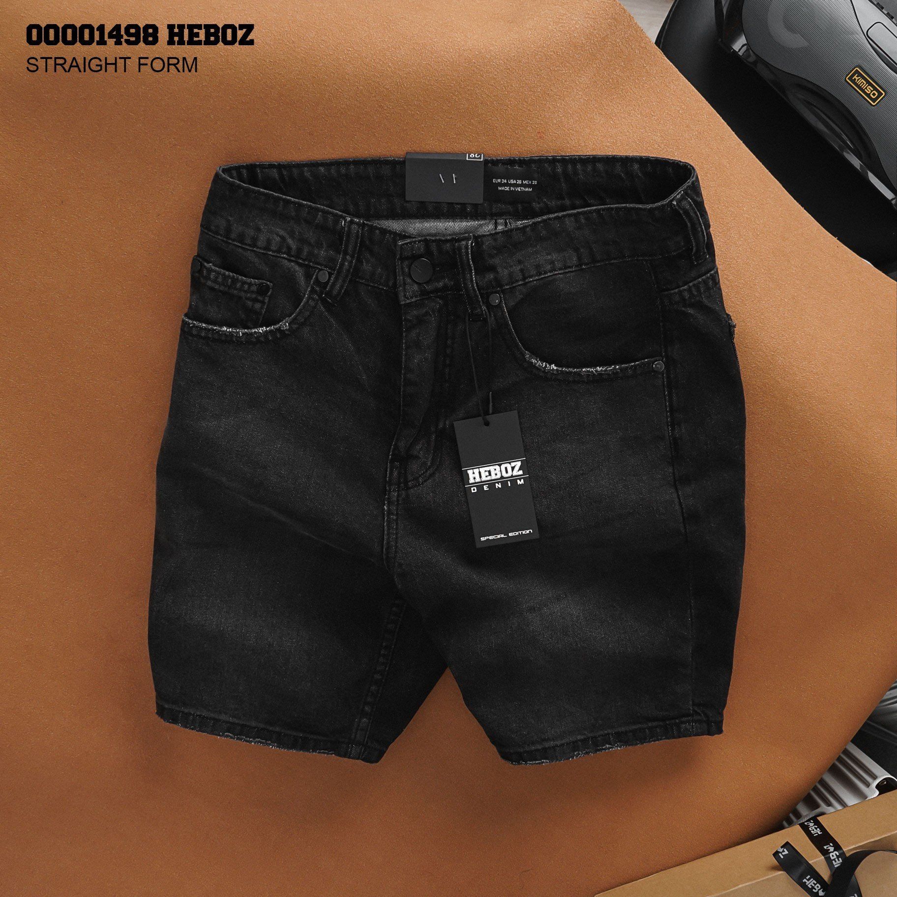  Quần short jean suông Heboz 4M - 00001498 