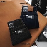  Quần jean indigo đen slim Heboz J019 - 00001512 