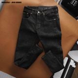  Quần jean indigo đen slim Heboz J019 - 00001512 