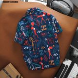  Áo sơ mi pijama hoạ tiết summer Heboz 4M - 00001546 