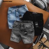  Quần short denim gập gấu hieu ung Heboz 6M - 00001543 