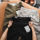  Quần tây nam Heboz logo thêu gập gấu 3M - 00001767 