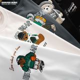  Áo sweater thêu 3D bear Heboz 4M - 00001920 