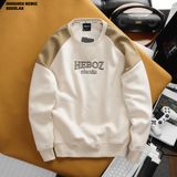  Áo sweater nỉ bông phối màu Heboz 2M - 00001952 