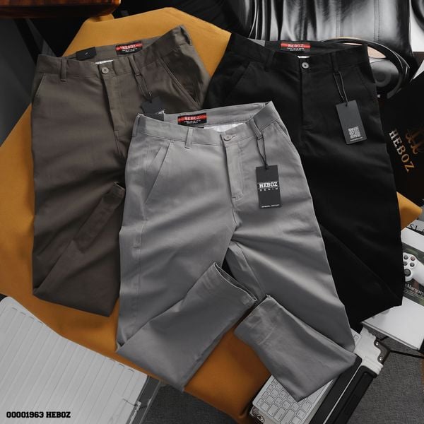  Quần kaki nam Heboz basic túi nhỏ 3M - 00001963 