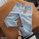  Quần jean basic slim Heboz 095 (rách) - 00001975 