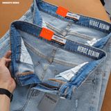  Quần jean basic slim Heboz 095 (rách) - 00001975 