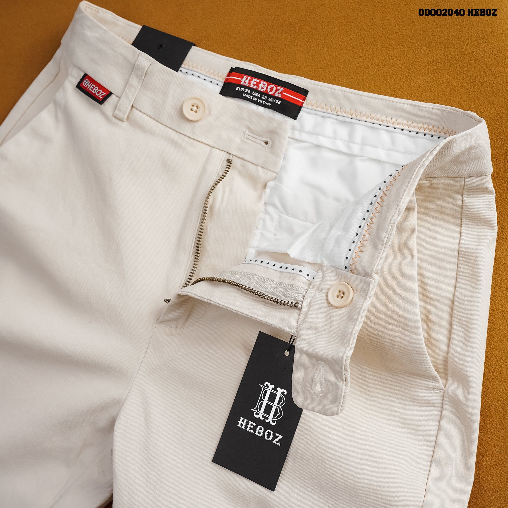  Quần dài nam Heboz vải kaki 1 4M - 00002040 
