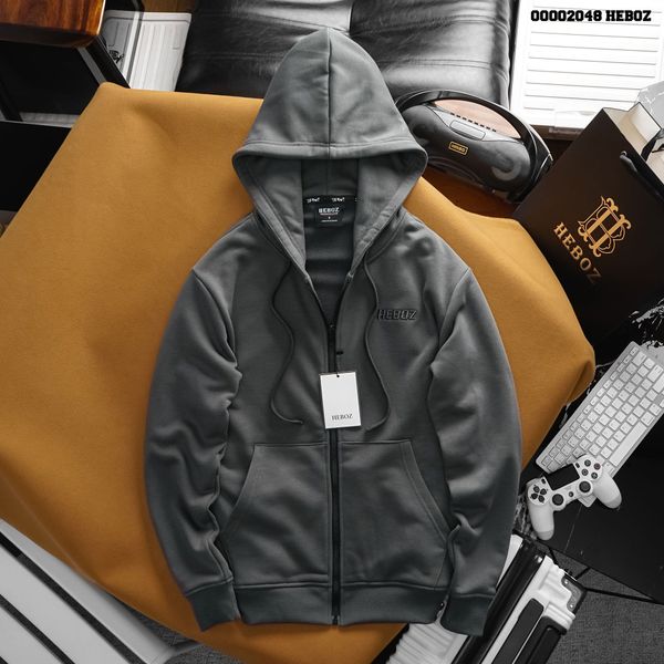  Áo khoác nam Heboz vải nỉ basic 3M - 00002048 