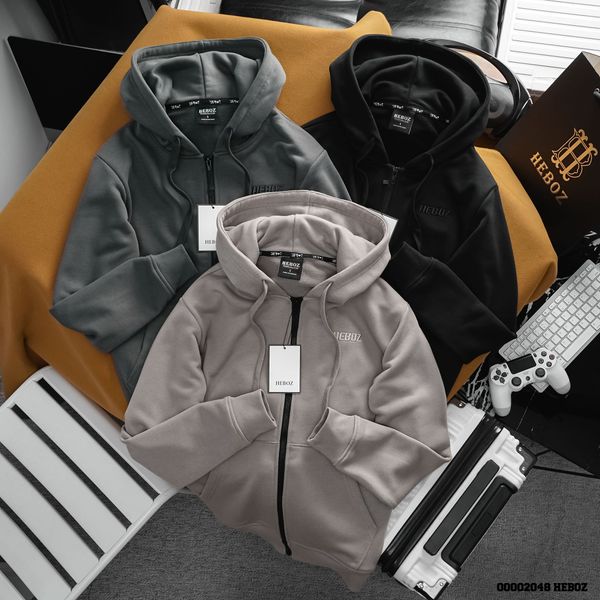  Áo khoác nam Heboz vải nỉ basic 3M - 00002048 