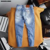  Quần jean basic slim Heboz 02 (xanh đậm) - 00002052 