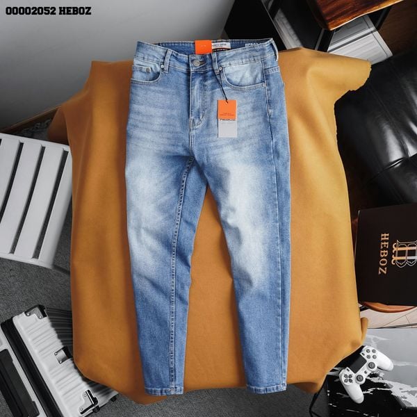  Quần jean basic slim Heboz 02 (xanh đậm) - 00002052 