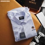  Áo sơ mi nam Heboz ngắn tay Oxford Bear 3M - 00002056 