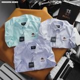  Áo sơ mi nam Heboz ngắn tay Oxford Bear 3M - 00002056 
