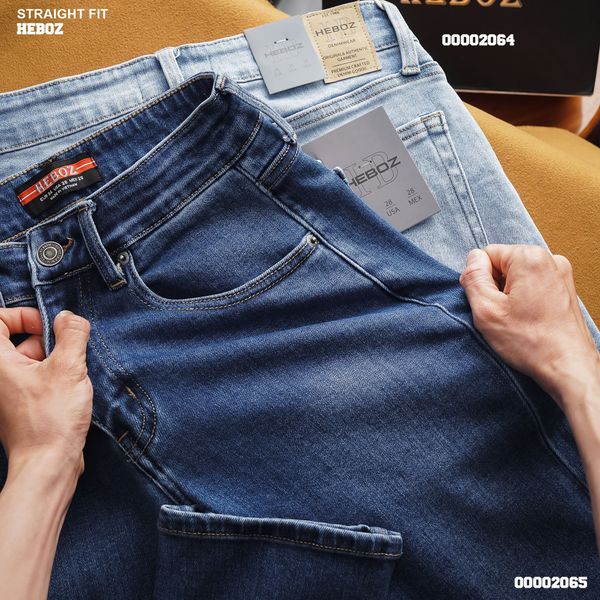  Quần jean nam Heboz dáng straight fit 003 - 00002065 