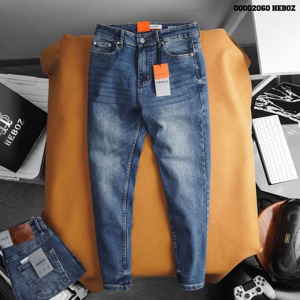  Quần jean nam Heboz basic form slim 06 - 00002060 