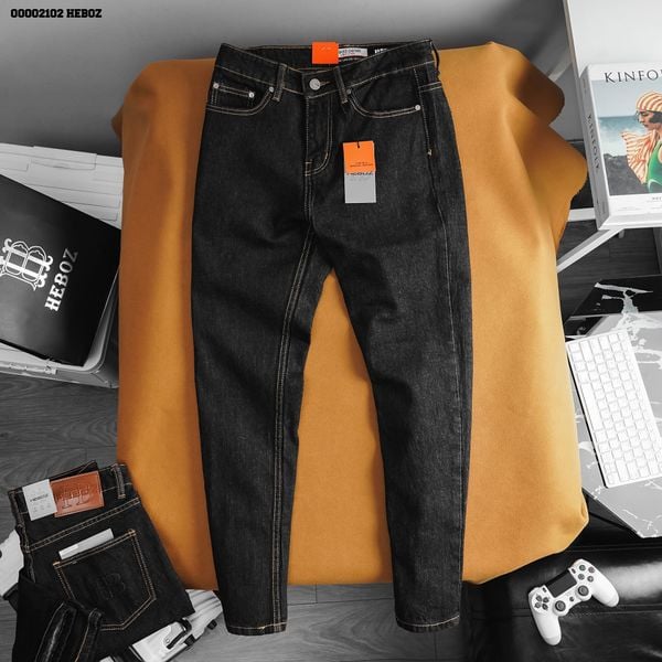  Quần jean nam Heboz basic slim 10 - 00002102 