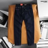  Quần jean nam Heboz dáng straight indigo xanh line - 00002117 