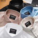 Áo sơ mi nam Heboz cotton gân xéo 5M new - 00002124 