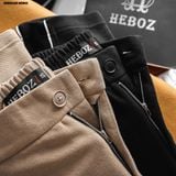  Quần dài nam Heboz vải pique dáng suông line 2M - 00002126 