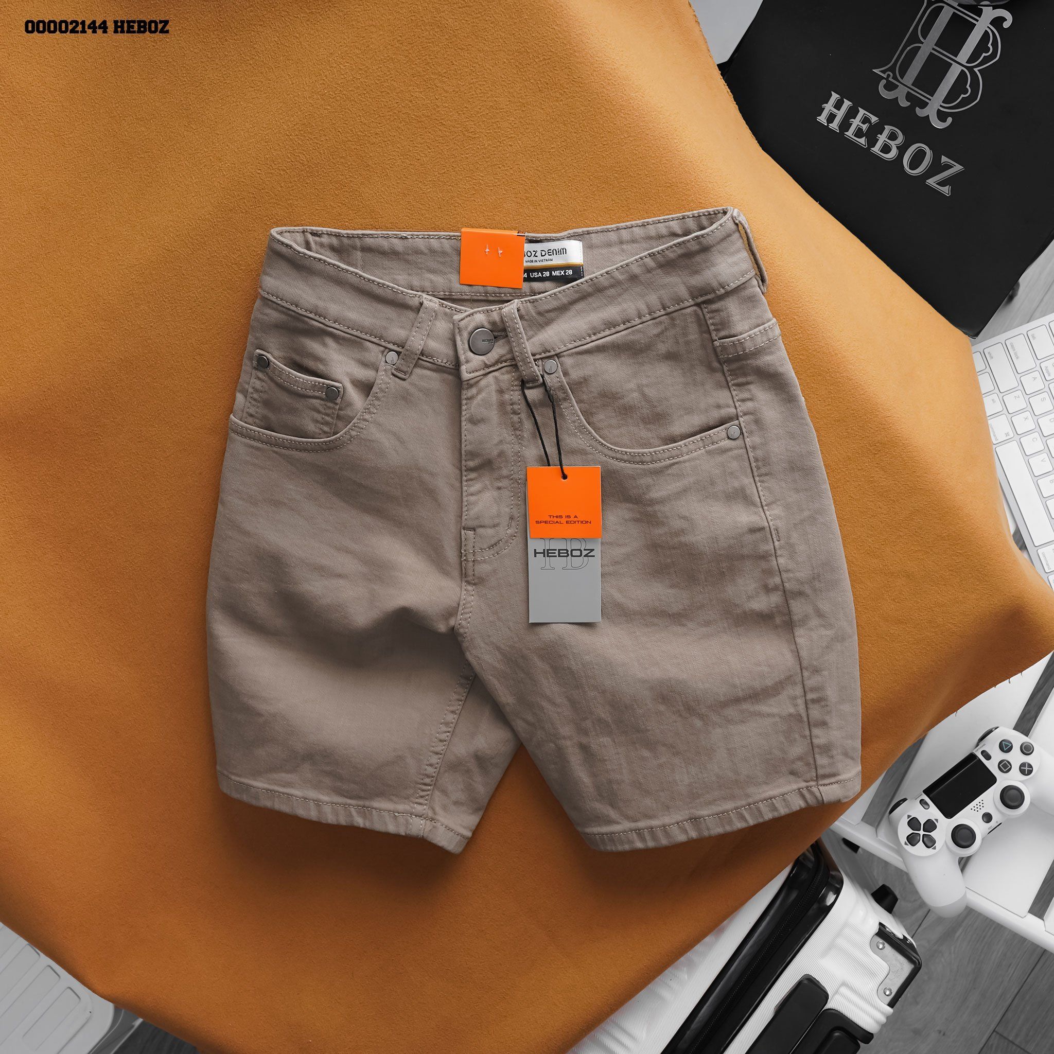  Quần short jean đen Heboz 029 - 00002139 