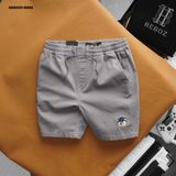  Quần short nam Heboz vải kaki thêu Bear 3M - 00002153 