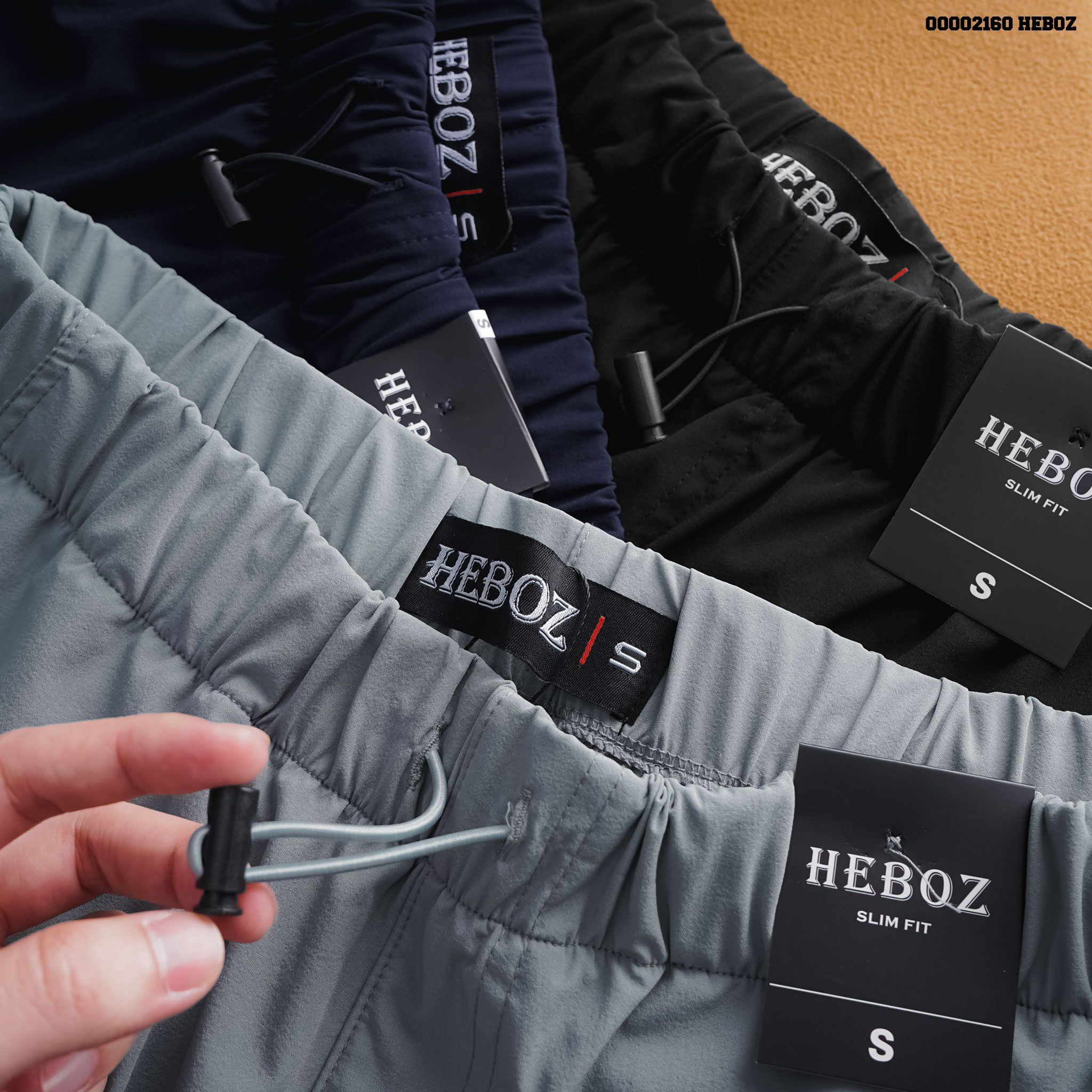  Quần jogger nam Heboz vải gió 2in1 3M - 00002160 