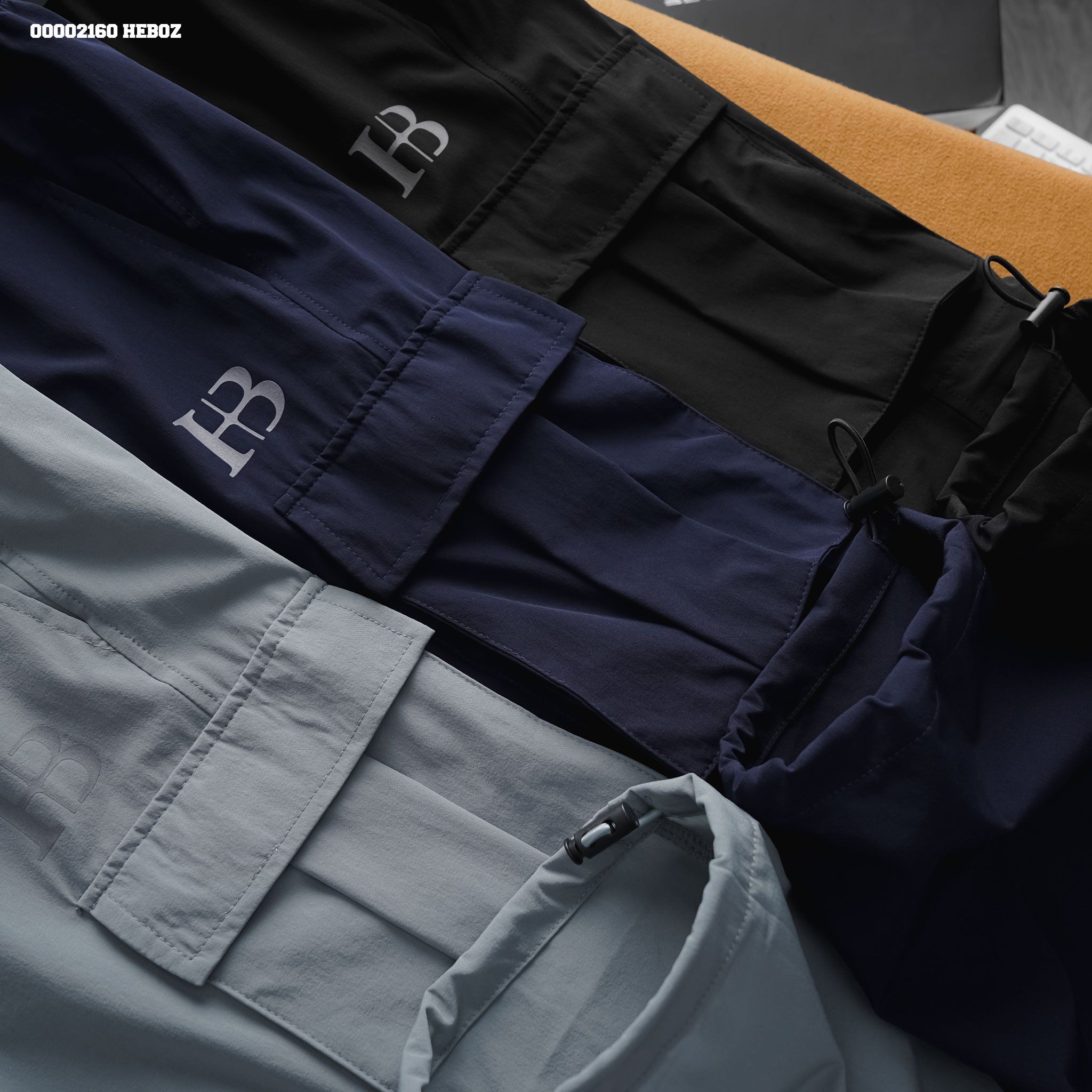 Quần jogger nam Heboz vải gió 2in1 3M - 00002160 