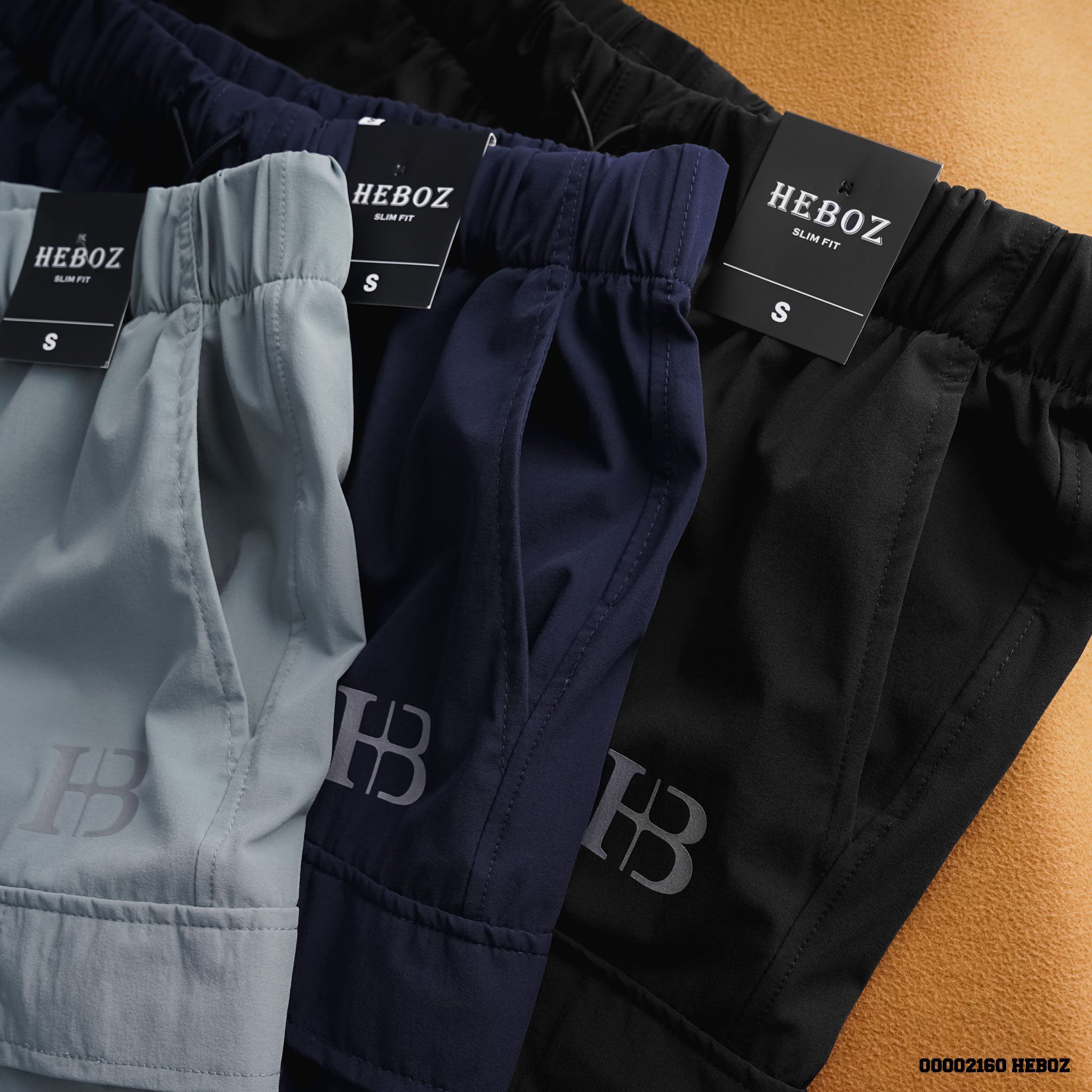  Quần jogger nam Heboz vải gió 2in1 3M - 00002160 