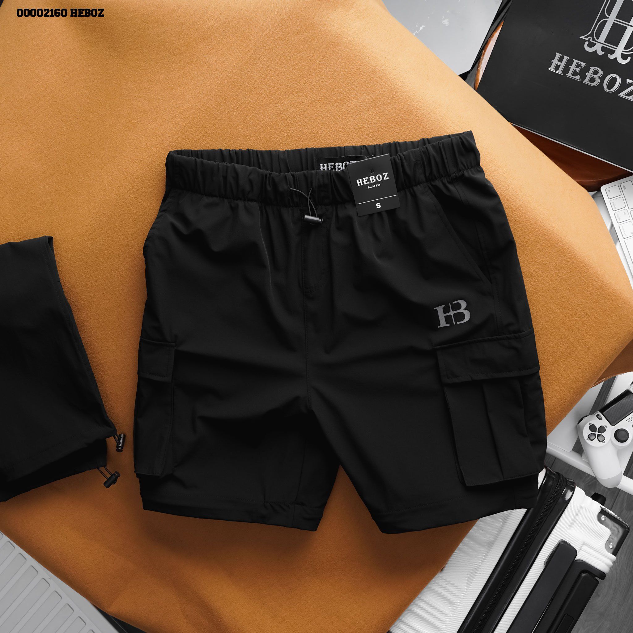  Quần jogger nam Heboz vải gió 2in1 3M - 00002160 