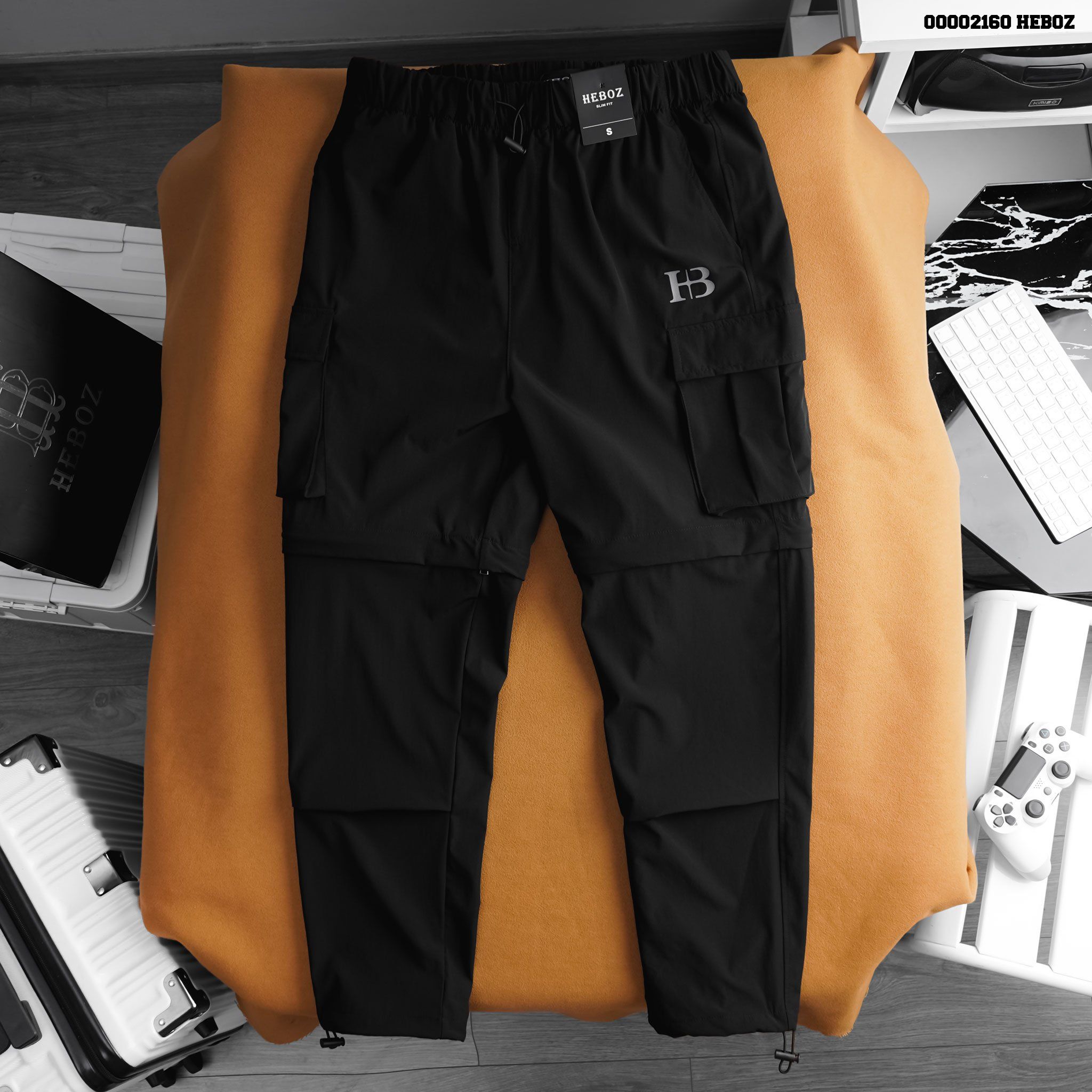  Quần jogger nam Heboz vải gió 2in1 3M - 00002160 