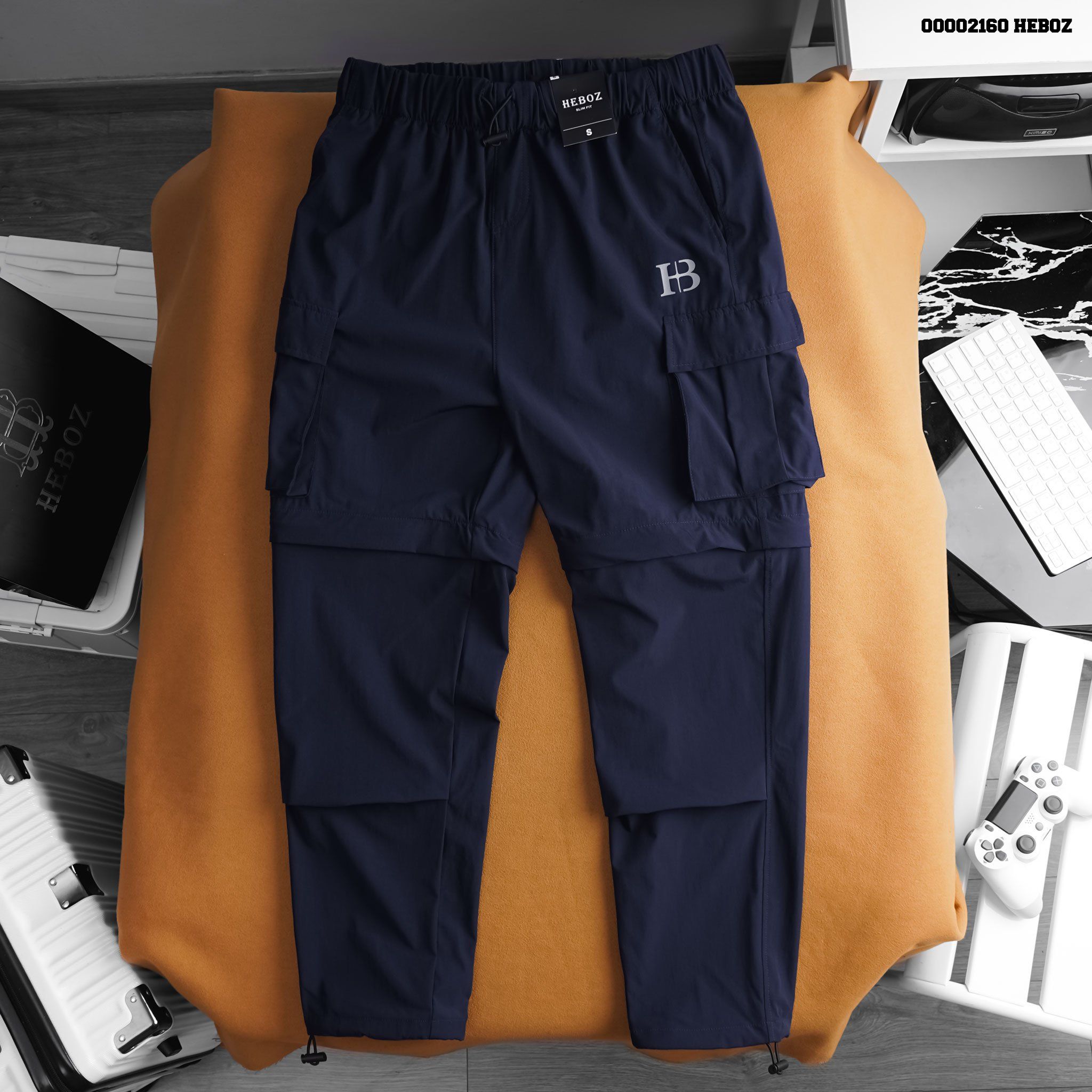  Quần jogger nam Heboz vải gió 2in1 3M - 00002160 