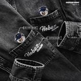  Áo sơ mi nam Heboz vải denim thêu gấu 01 - 00002198 