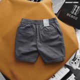  Quần short kaki cạp thun thêu Heboz 4M - 00002197 