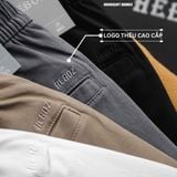  Quần short kaki cạp thun thêu Heboz 4M - 00002197 