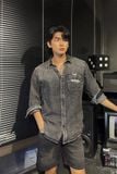  Áo sơ mi nam Heboz vải denim thêu gấu 01 - 00002198 