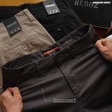  Quần kaki nam Heboz basic form slim 4M - 00002209 
