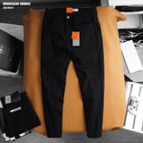  Quần jean nam Heboz đen trơn dáng skinny 048 - 00002220 