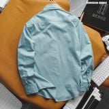 Áo sơ mi kaki nam Heboz classic pocket 4M - 00002216 