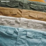  Áo sơ mi kaki nam Heboz classic pocket 4M - 00002216 