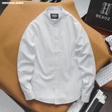  Áo sơ mi nam Heboz cổ trụ oxford sọc 3M - 00002226 