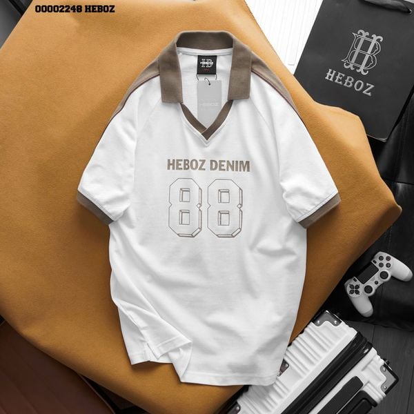  Áo polo nam Heboz cổ V 88 2M - 00002248 