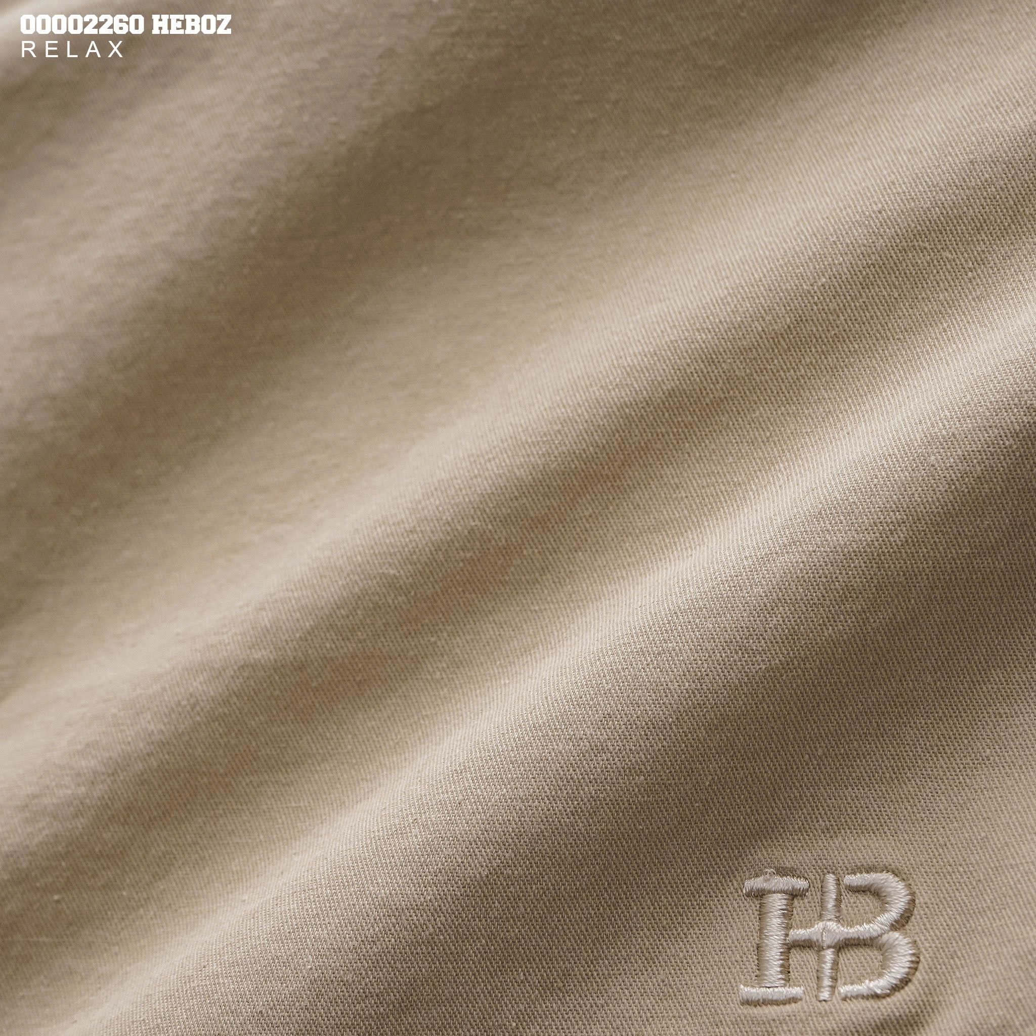  Quần short kaki nam Heboz dáng relax 4M - 00002260 