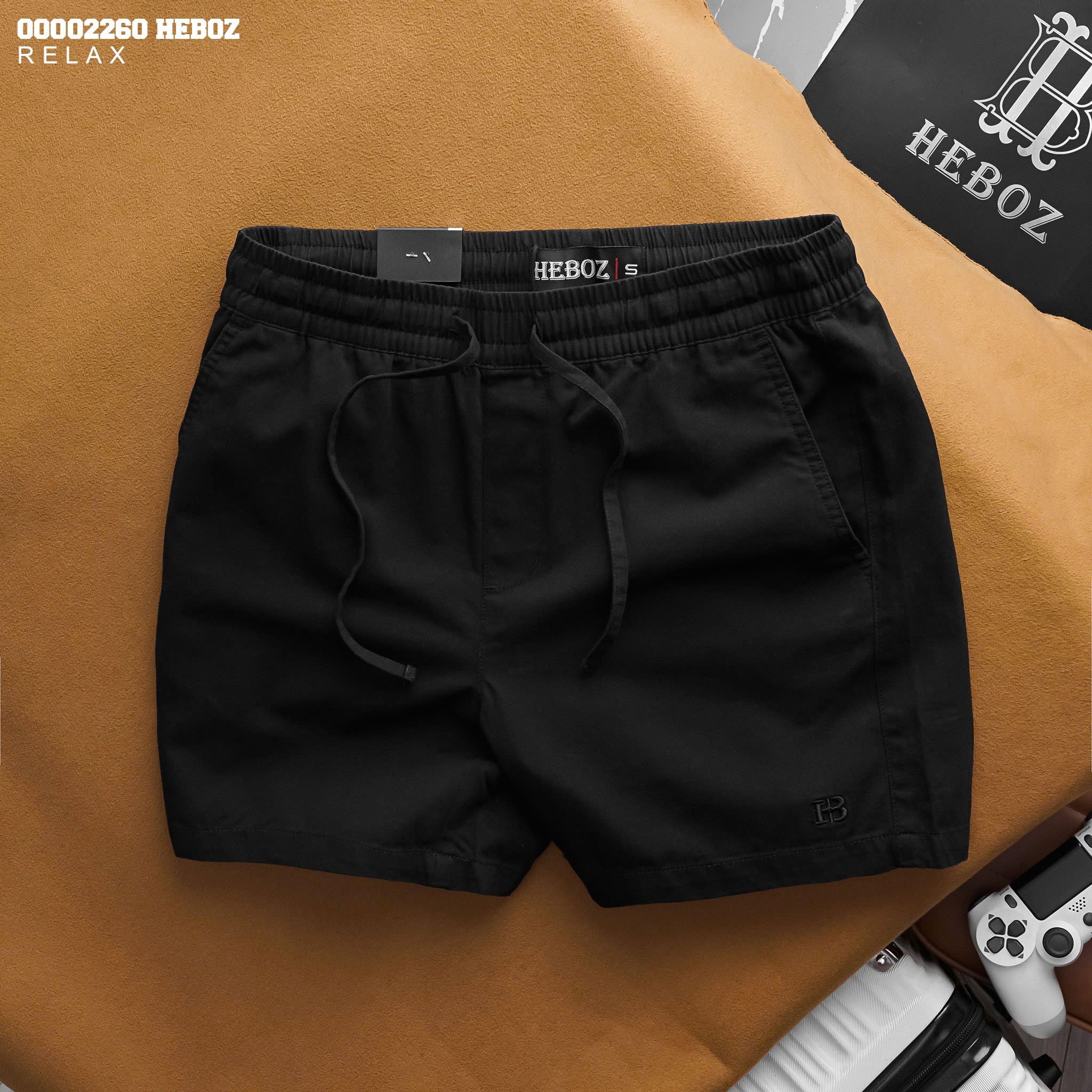  Quần short kaki nam Heboz dáng relax 4M - 00002260 