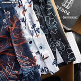  Áo sơ mi nam Heboz cổ pijama floral 3M - 00002266 