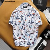 Áo sơ mi nam Heboz cổ pijama floral 3M - 00002266 