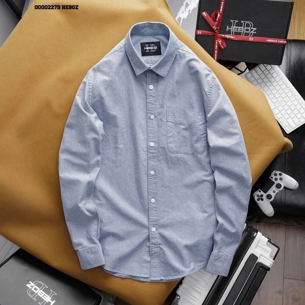  Áo sơ mi nam Heboz vải oxford cao cấp 3M - 00002279 