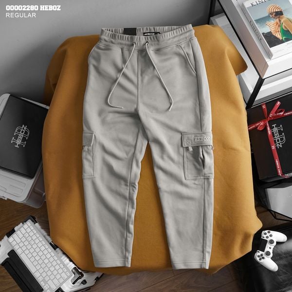  Quần nỉ nam Heboz form relax túi hộp 3M - 00002280 