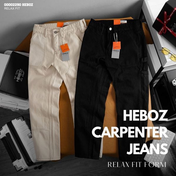  Quần jean nam Heboz carpenter có túi 2M - 00002290 