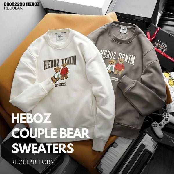 Áo sweater nam Heboz couple Bear 2M - 00002298 